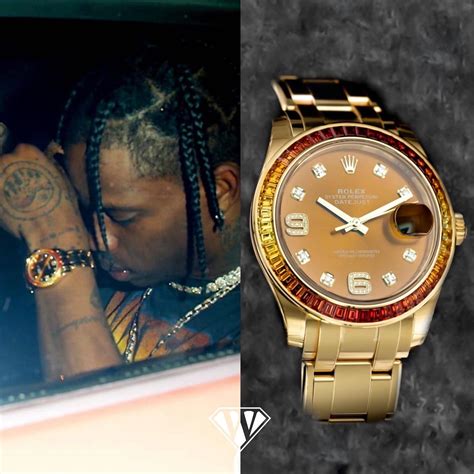 rolex travis scott|travis scott world time watch.